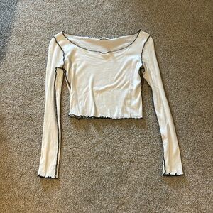 Top shop long sleeve cropped top